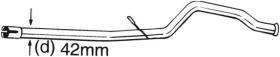 BOSAL 889183 - TUBERIA INTERMEDIA PEUGEOT 889183