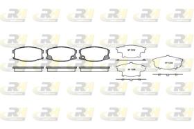 ROAD HOUSE 2103700 - JGO.PASTILLAS FRENO DEL.MITSUBISHI