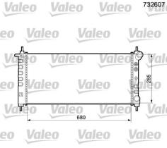 VALEO 732607 - RADIADOR 732607