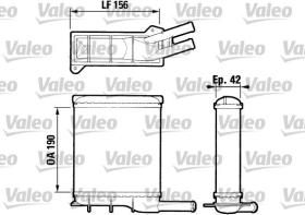 VALEO 883404 - RADIADOR CALEFACCION 883404