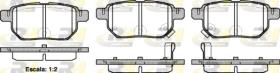 ROAD HOUSE 2128602 - JGO.PASTILLAS FRENO TRAS.TOYOTA