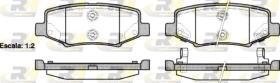 ROAD HOUSE 2126402 - JGO.PASTILLAS FRENO TRAS.JEEP/DODGE